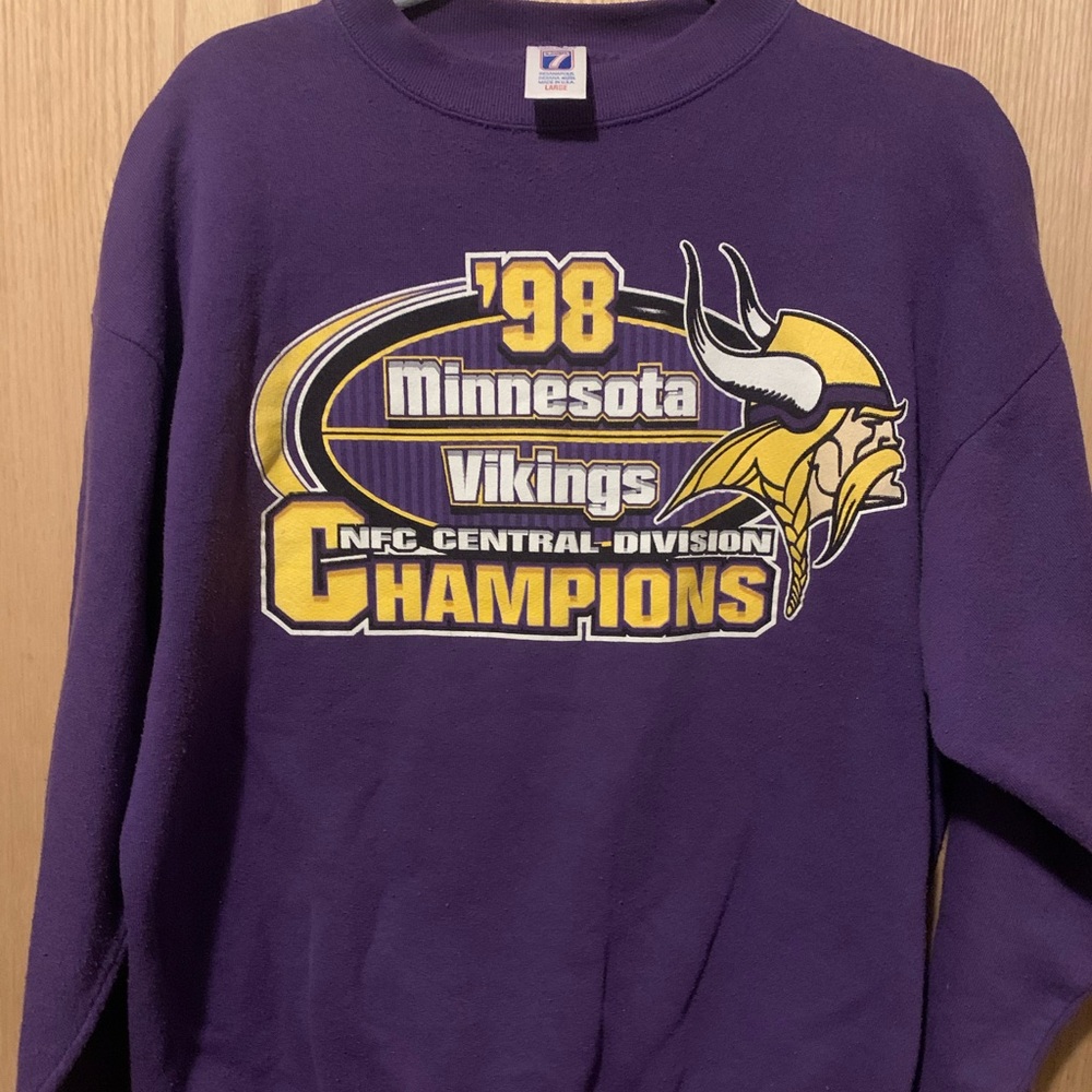 Vintage 1998 Minnesota Vikings NFC Central Division Champions